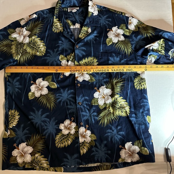 Pacific Legend Apparel floral short sleeve button down Hawaiian shirt mens 2XL - Picture 5 of 7